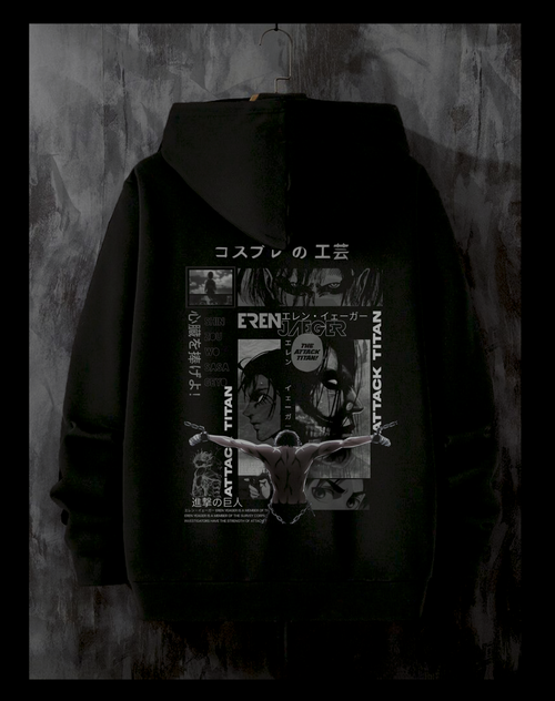 EREN YEAGER - FOUNDING'S WRATH Oversized Hoodie 430 GSM