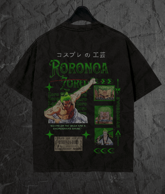 ZORO - "SWORDSMAN'S PRIDE" - Premium Oversized [240 GSM] Tee