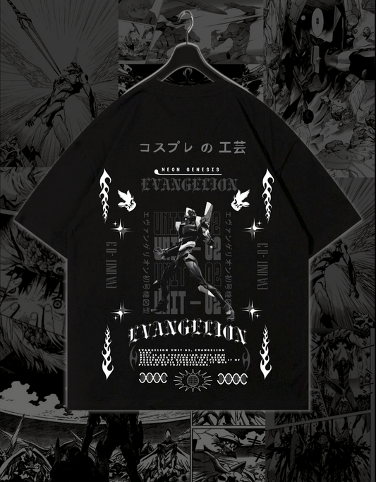 EVA UNIT-03 - "BLACKOUT" - Premium Oversized [240 GSM] Tee