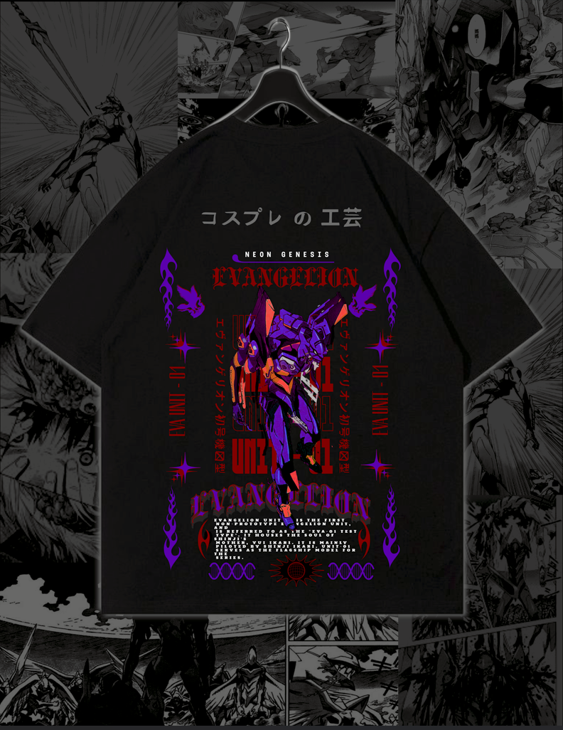 EVA - UNIT - 01 AWAKENING - Evangelion Oversized 240 GSM Tee