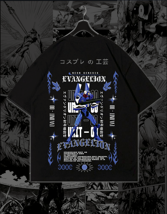 EVA UNIT-00 - "ORIGIN" - Premium Oversized [240 GSM] Tee