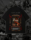 EVA - UNIT - 02 - SYNCHRONIZATION - Evangelion 240 GSM Oversized Tee