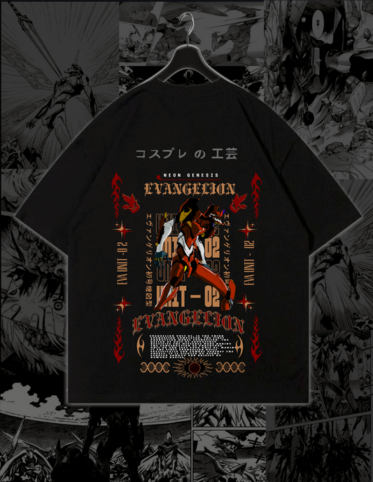 EVA UNIT-02 - "SYNCHRONIZATION" - Premium Oversized [240 GSM] Tee