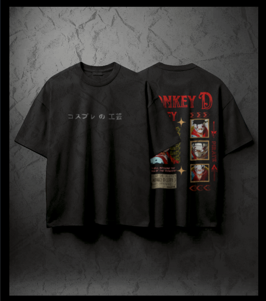 KING'S WILL - Monkey D Luffy - Oversized 240 GSM Tee