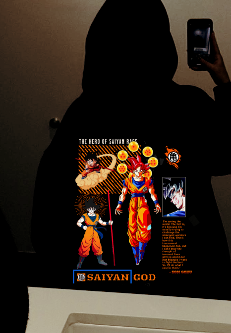 SON GOKU - "HERO OF THE SAIYAN RACE" - Premium Oversized [240 GSM] Tee